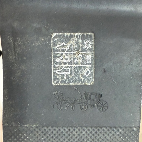 Coach | Kingston Black Shearling Leather Wedge Ankle Boots - 7.5 like new - Picture 9 of 9